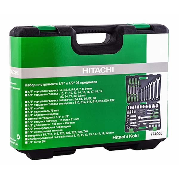 Набор инструмента универсальный 93 предмета Hitachi 774005