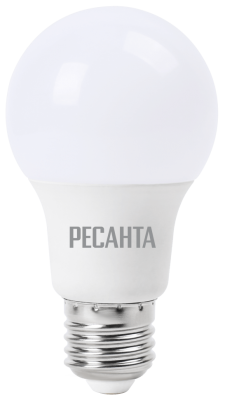 Лампа светодиодная Ресанта 7Вт груша 4000К нейтральный Е27 LL-R-A60-7W-230-4K-E27