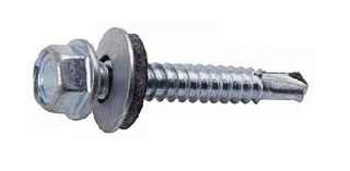 Саморез для крепления кровельных материалов Энкор-Креп 4,8х50 цинк 150 шт Саморез для крепления кровельных материалов Энкор-Креп 4,8х50 цинк 150 шт