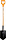 Лопата штыковая серия Fiskars "Дача" деревянная ручка 1060033