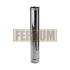 Труба-Дымоход (из нержавеющей стали 0,5 мм) ф130 х1,0м Ferrum 25217